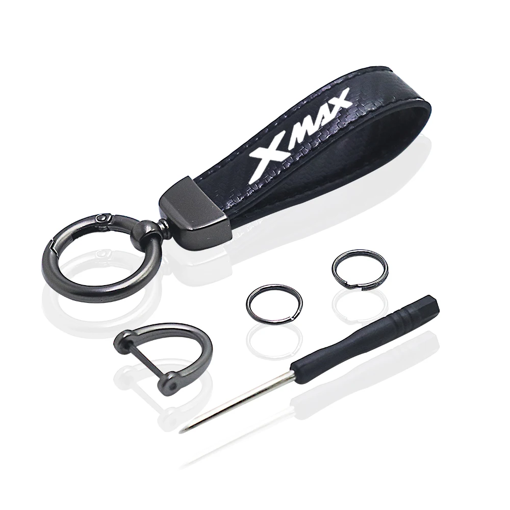 motorcycle keychain ring carbon fiber accessories for Yamaha xmax nmax tmax