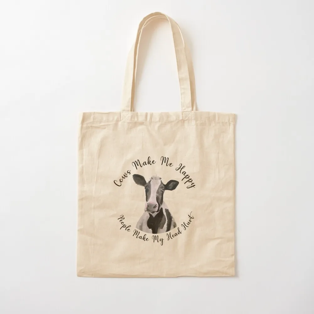 Cows are better than people Tote Bag Beach bag Canvas stote bag Gift bags