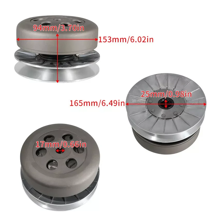 Rear Driven Variator Clutch Assembly Secondary CLUTCH DRIVEN ASSY for LINHAI 260 300 YP260 Yamaha MAJESTY 260 LH260 LH300 23929a