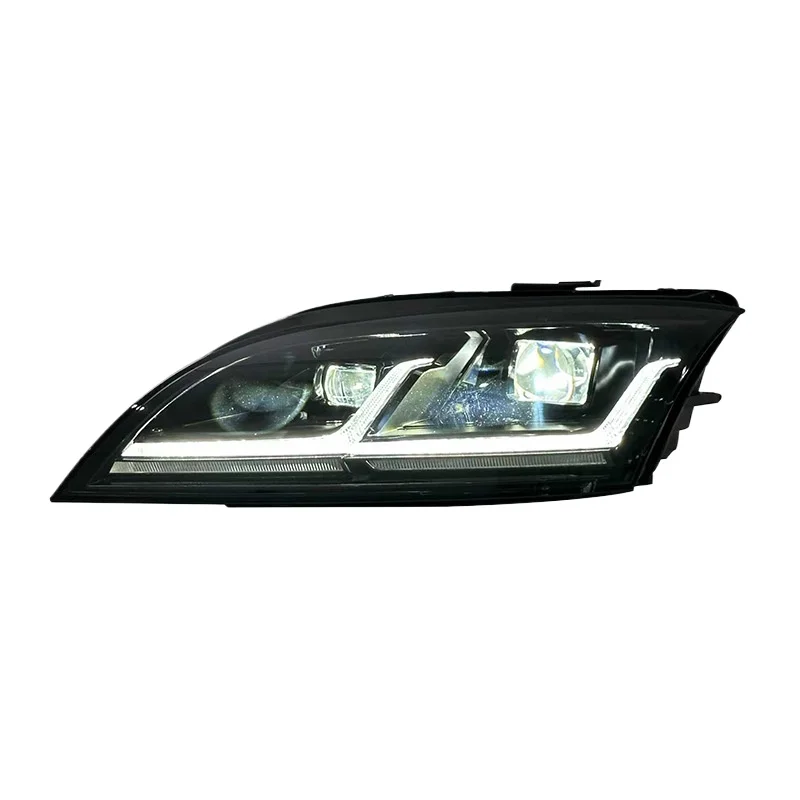 -For Upgraded LED Headlight Assembly for  2008-2014 New Look LED DRL Sequential Dynamic Turn Signal Front Lamp Replacement^