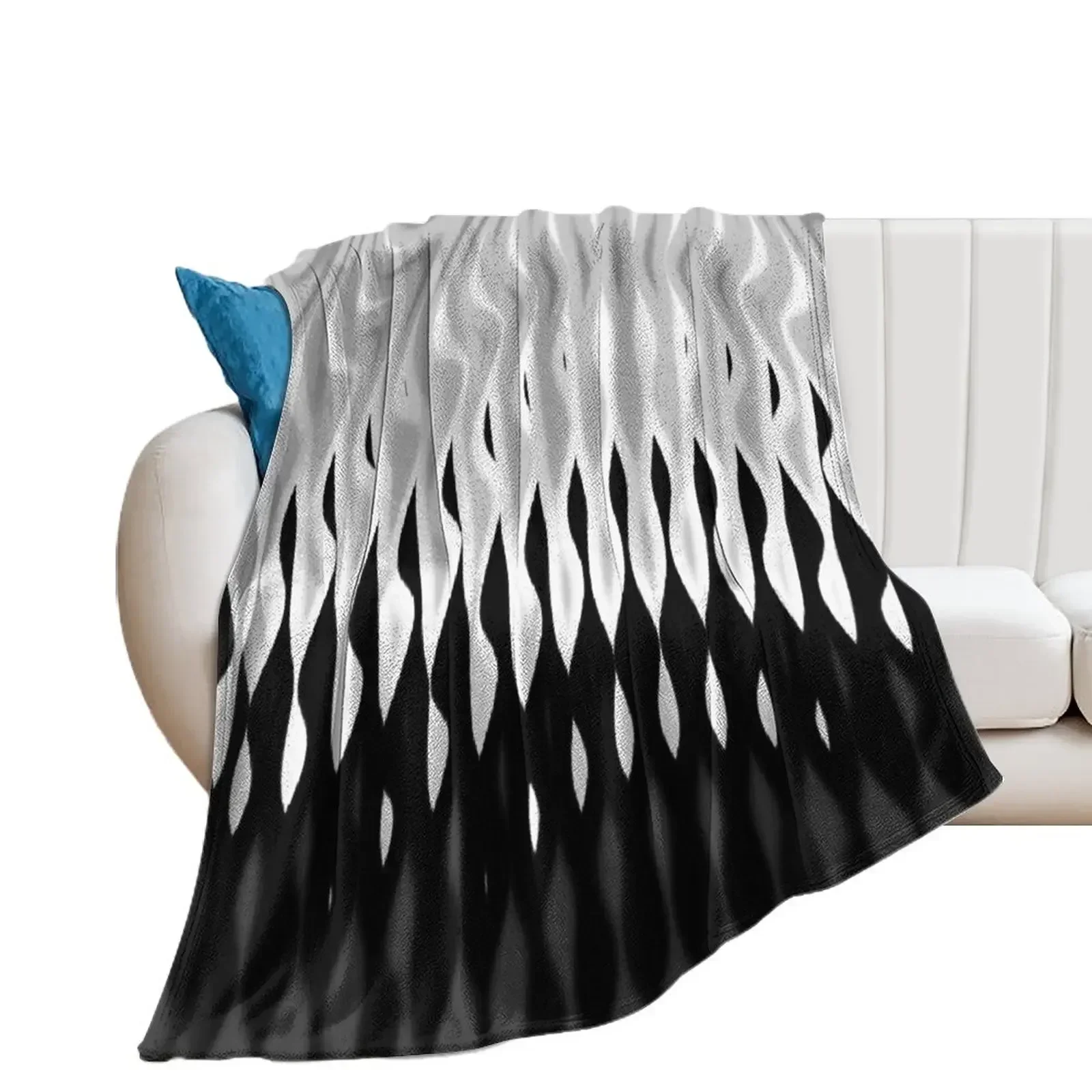 

Abstract Gray Black White Throw Blanket Giant Sofa Bed linens Bed covers Stuffeds Blankets