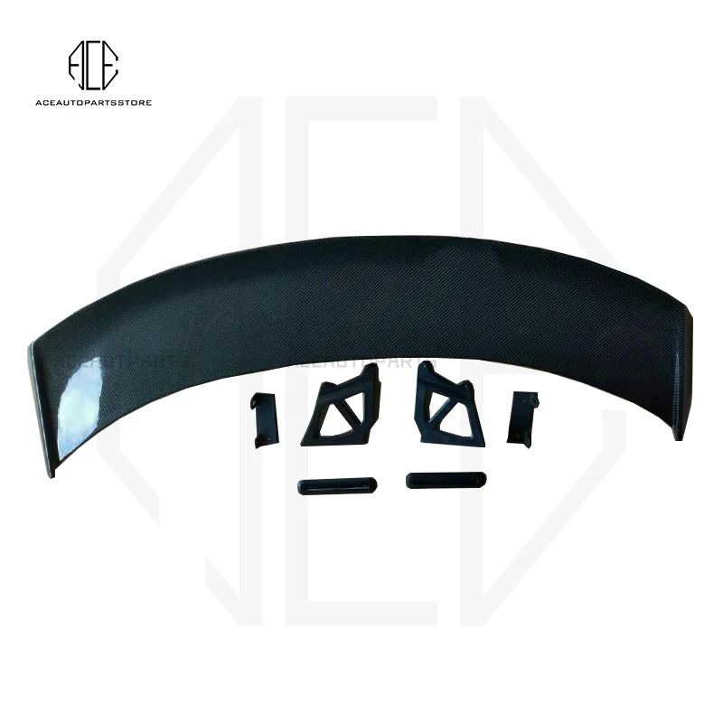 

High Quality 718 982 New GT4 styleCarbon Fiber Rear Roof Spoiler For Car Accessories Trunk Rear Wing 718 GT4