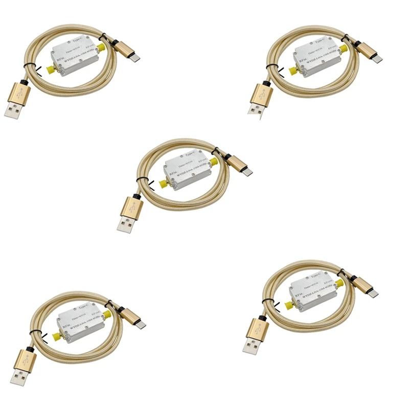 5X 10M-6Ghz amplificatore a basso rumore guadagno 40DB alta planarità LNA RF segnale di guida ricevitore Front-End per Radio FM Radio,40DB