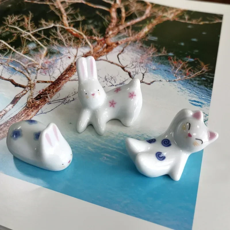 

Керамический держатель для палочек, кот/кролик