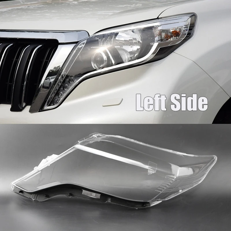 for Toyota Prado 2014 2015 2016 Left Side Car Headlight Cover Head Light Lamp Transparent Lampshade Shell Lens