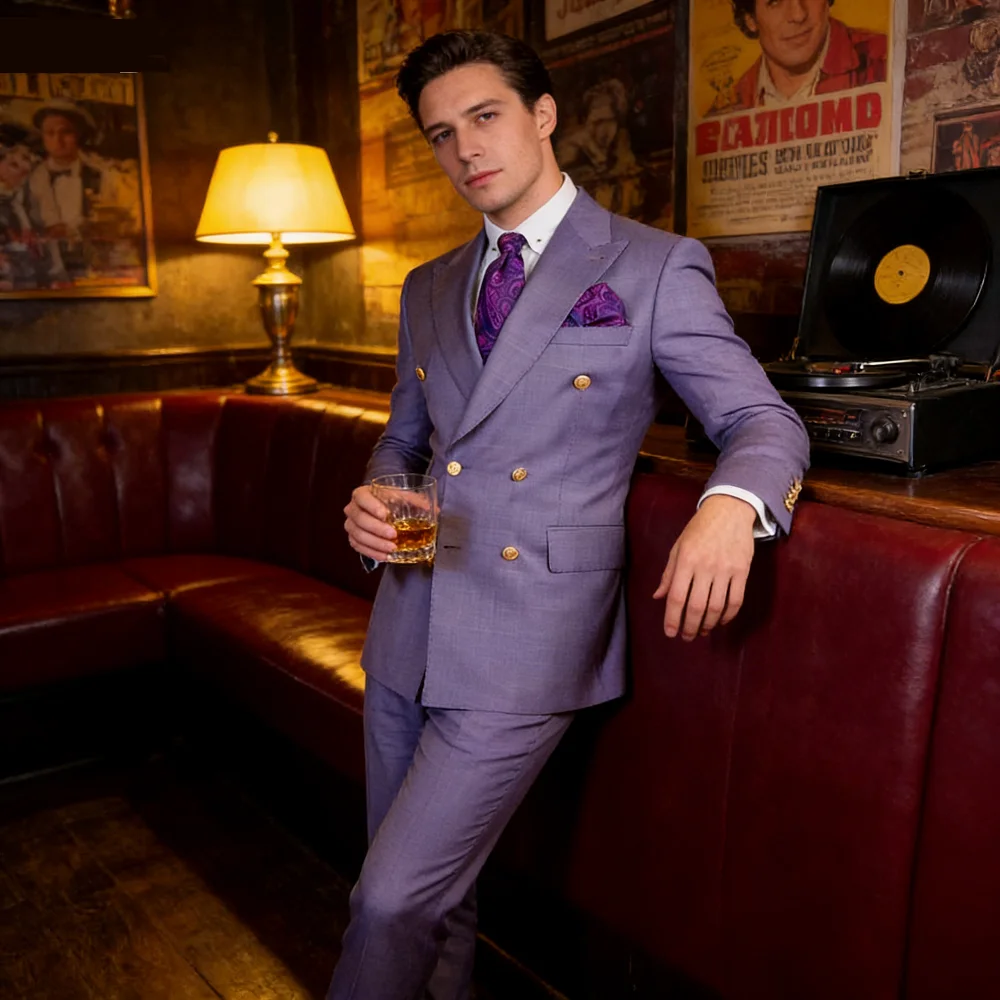 

Мужская свадебная официальная куртка, приталенный двубортный деловой пиджак с лацканами, элегантная верхняя одежда для мужчин