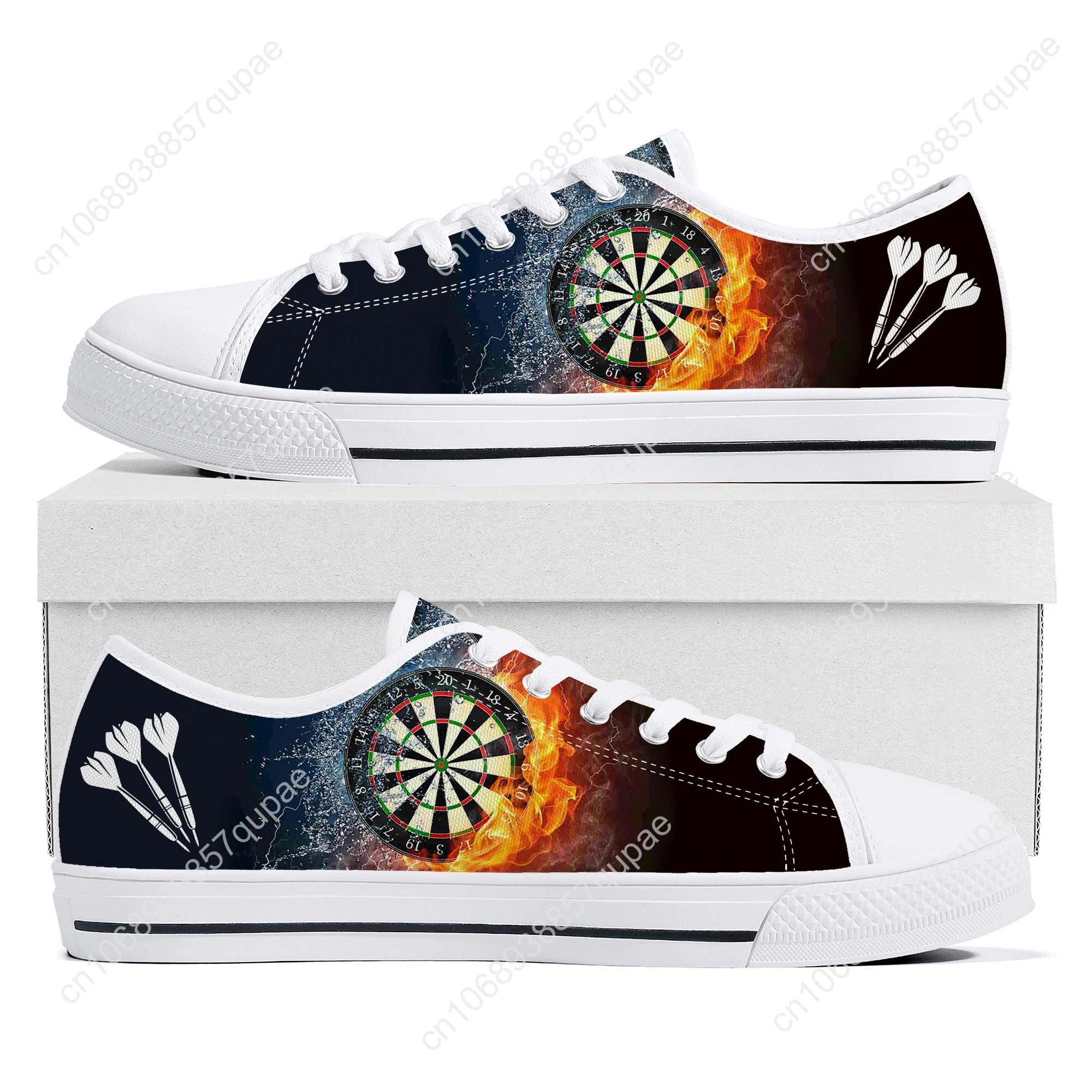 Love Gift Darts Player Shoes Low Top Sneakers Mens Womens Teenager High Quality Canvas Sneaker Couple Casual Shoes Custom Shoe