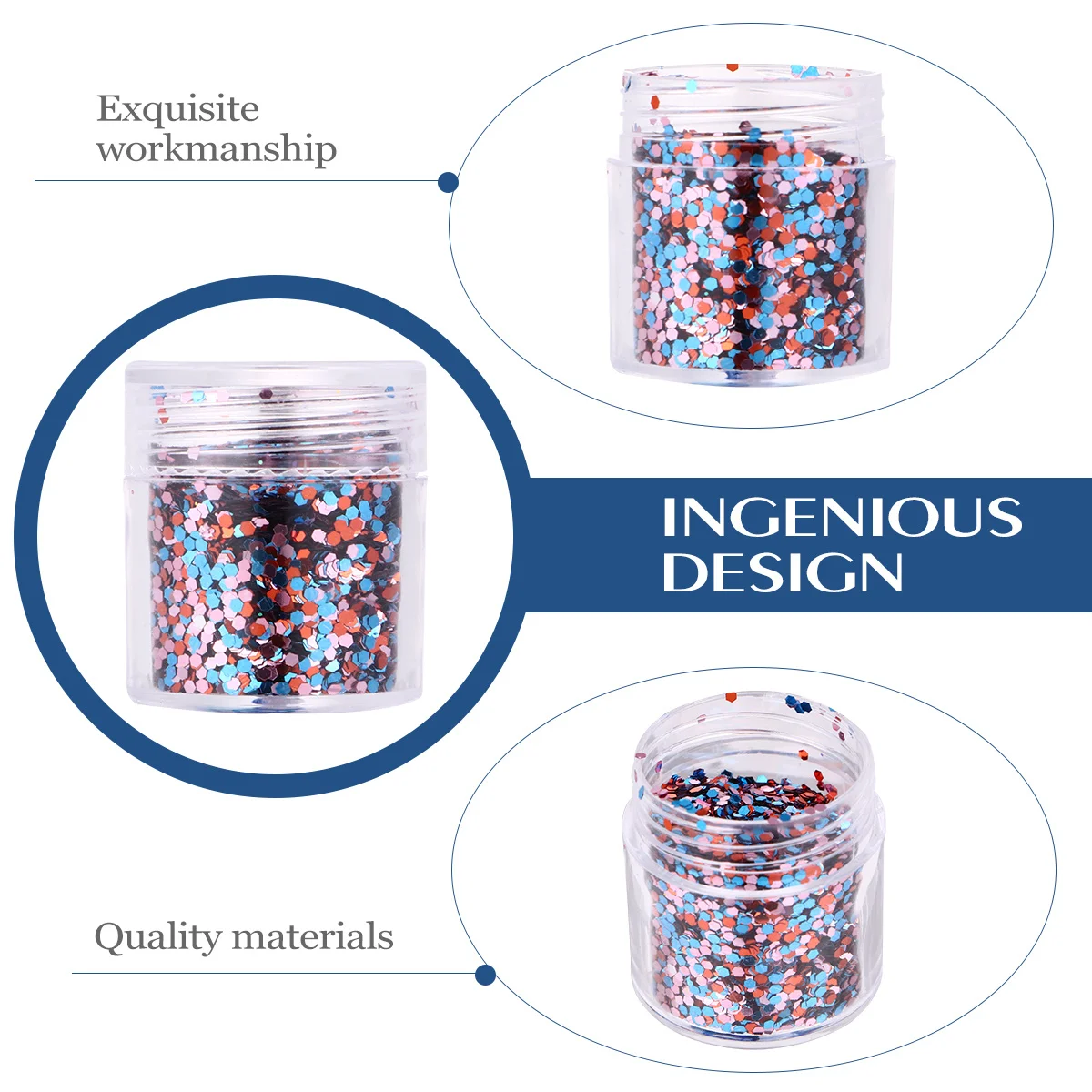 16 Pudełek Brokatu do Paznokci Kolorowy Glitter Akcesoria do Manicure Dekoracja Paznokci Błyszczący Zestaw Pudrów do Paznokci do Użytku Profesjonalnego