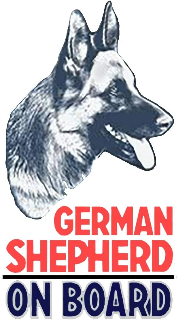 

For SSND German Shepherd On Board Vinyl Decal |Color|Sticker 6 X 3.4 Inch SSND1077