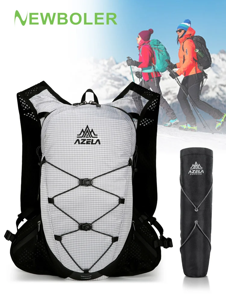 AliExpress NEWBOLER Outdoor Trail Running Backpack Ultralight Women Men Running Race Hydration Vest Marathon Bicycle Bag for Marathon Cycling Hiking