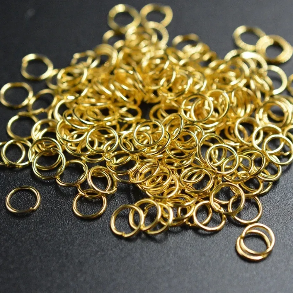 50-200pcs/lot 4 5 6 8 10 mm Jump Rings Split Rings Connectors For Diy Jewelry Finding Making Accessories Wholesale Supplies