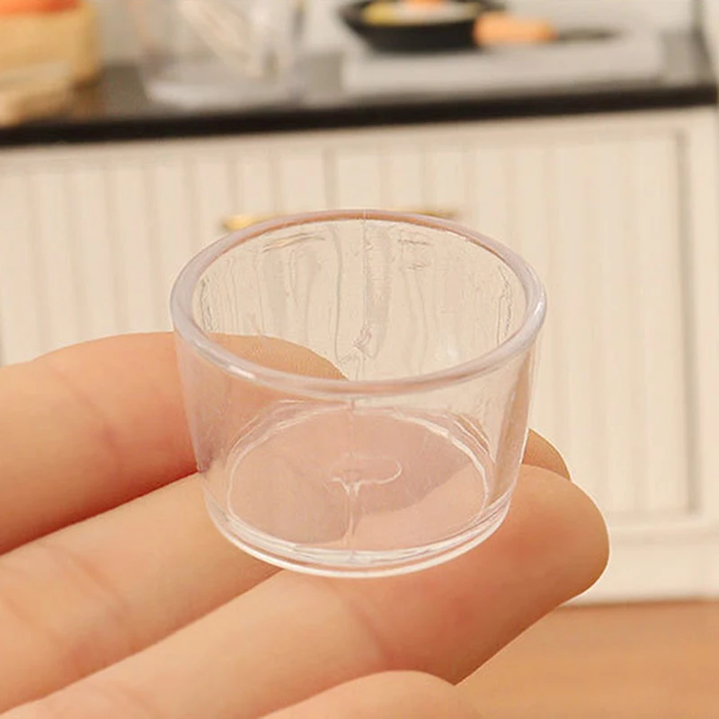 Miniature Kitchen Set with Egg Bowl, Rolling Pin, Pan, Beater for Doll House