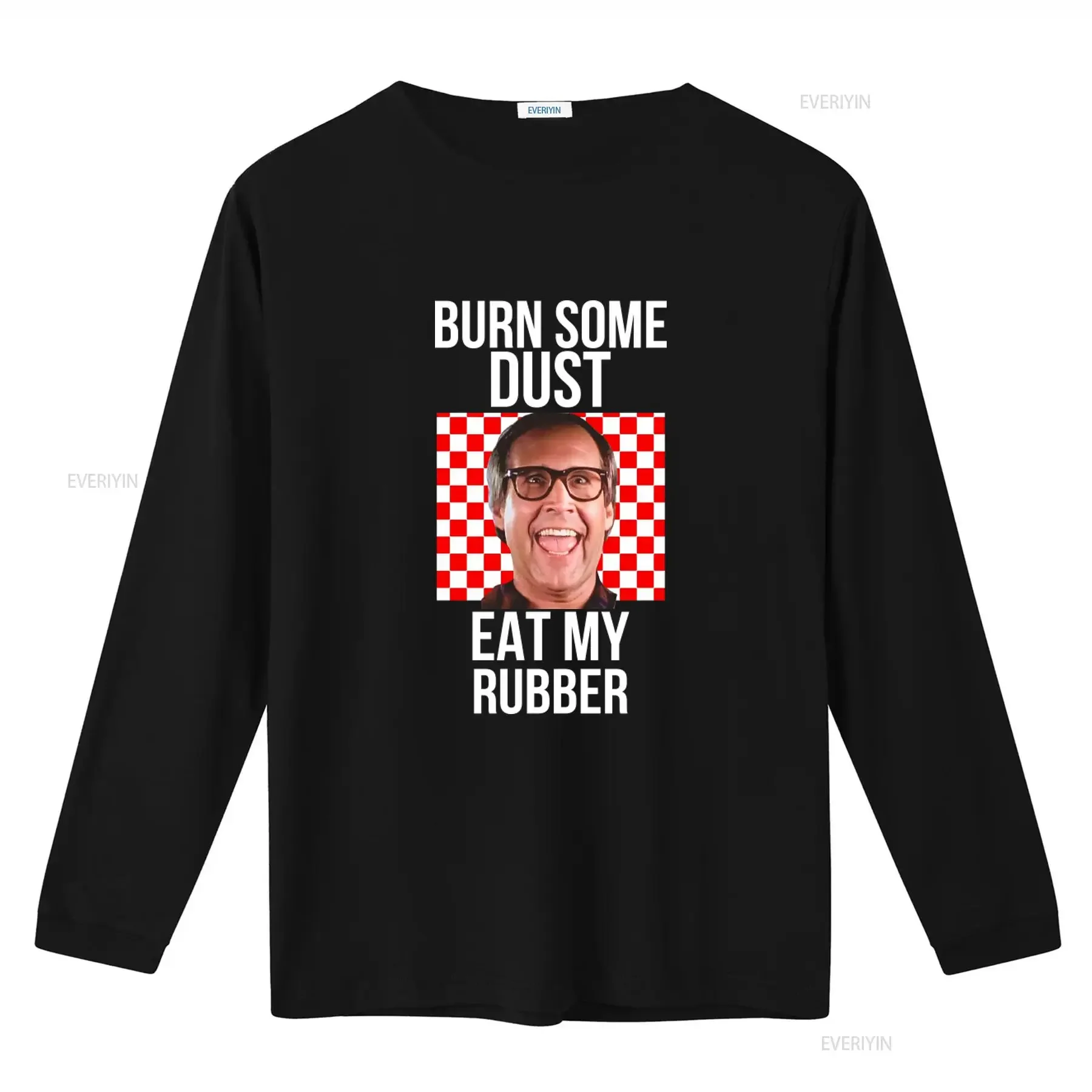 Clark Griswold T Shirt Christmas Vacation Funny Movie Retro Burn Some Dust Eat My Rubber  vintage Washed fashion Casual