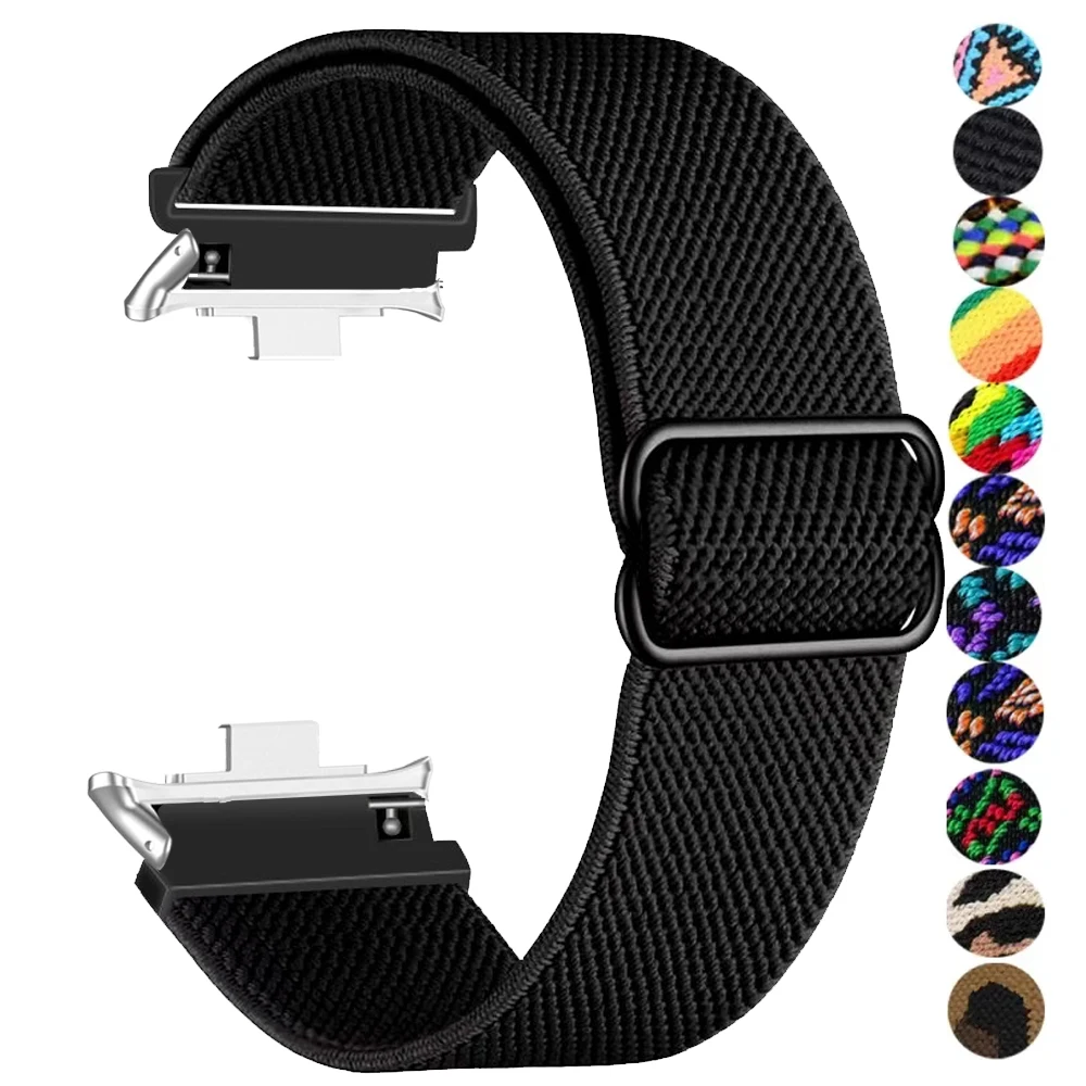Nylonarmband für Huawei Watch Fit 5/5PRO, Ersatzarmband für Damen und Herren, Sportarmband, Solo-Loop, elastisches, geflochtenes Uhrenarmband, passend für Watch Fit 3 und 4.