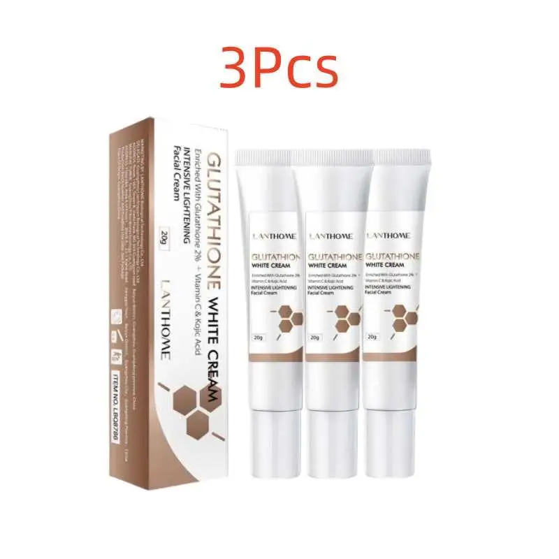 

3Pcs Lanthome Whitening And Freckle Removing Glutathione Face Cream 20g