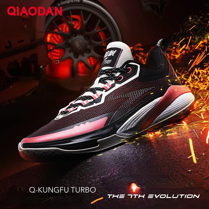 QIAODAN Fengci 7 Pro Basketball Shoes for Men 2024 New Anti-Slippery Breathable High Quality Hard-Wearing Sneakers AM13240120