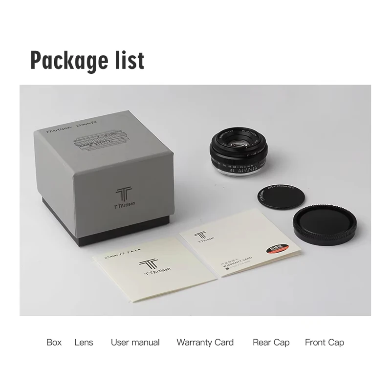TTArtisan 25mm F2 APS-C MF portretfotografie cameralens voor Sony A6000 A7RIII A7S Fuji XT30 XT-100 Nikon ZFC Z5 M43 Mount