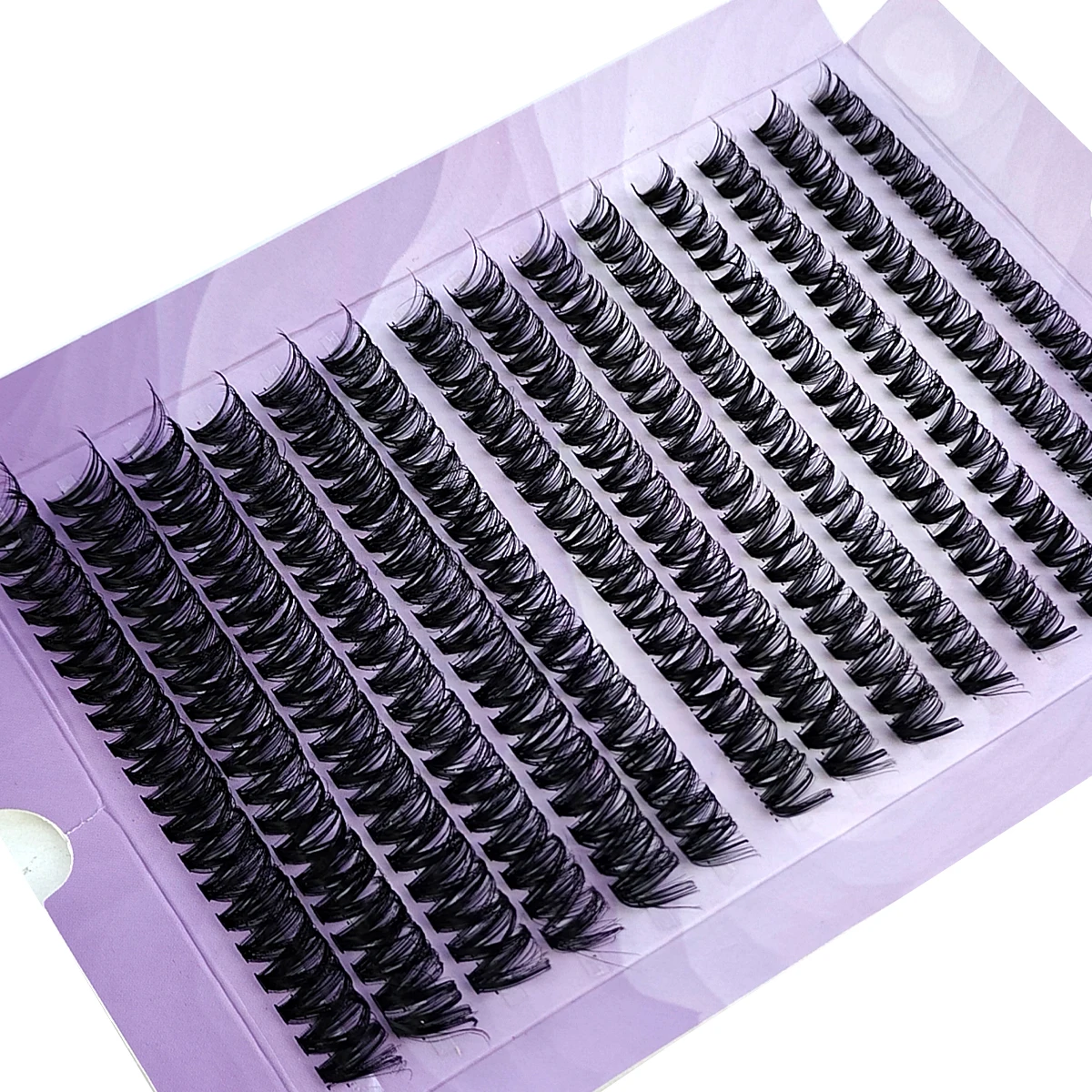 Purple Box 60D-160D Wimpernbüschel 9-16mm Mix Tray Wispy Einzelwimpernverlängerungen 14 Reihen DIY Nerz-Kunstwimpern Make-up – Detail 2