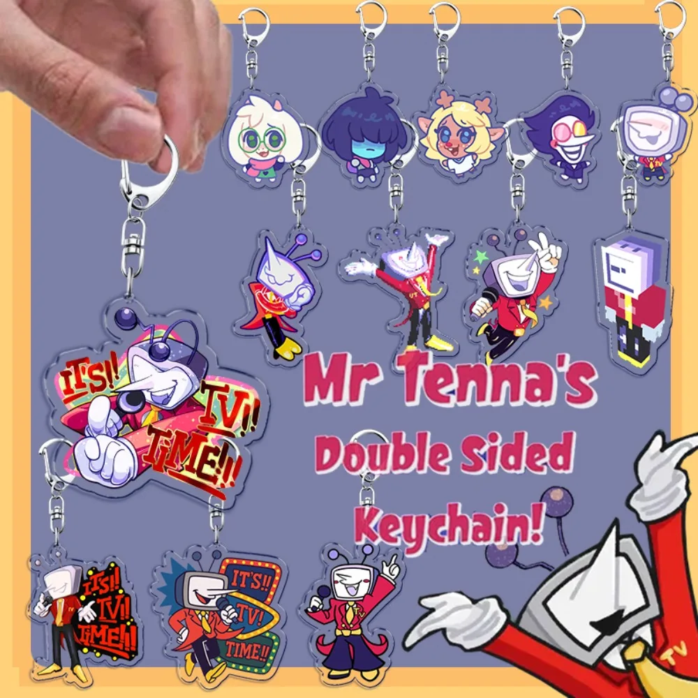 لعبة شعبية Deltarune المفاتيح Llavero اكسسوارات حقيبة السحر السيد Tenna الطفل ميمي ألعاب سلاسل المفاتيح Keyrings مجوهرات المشجعين هدية