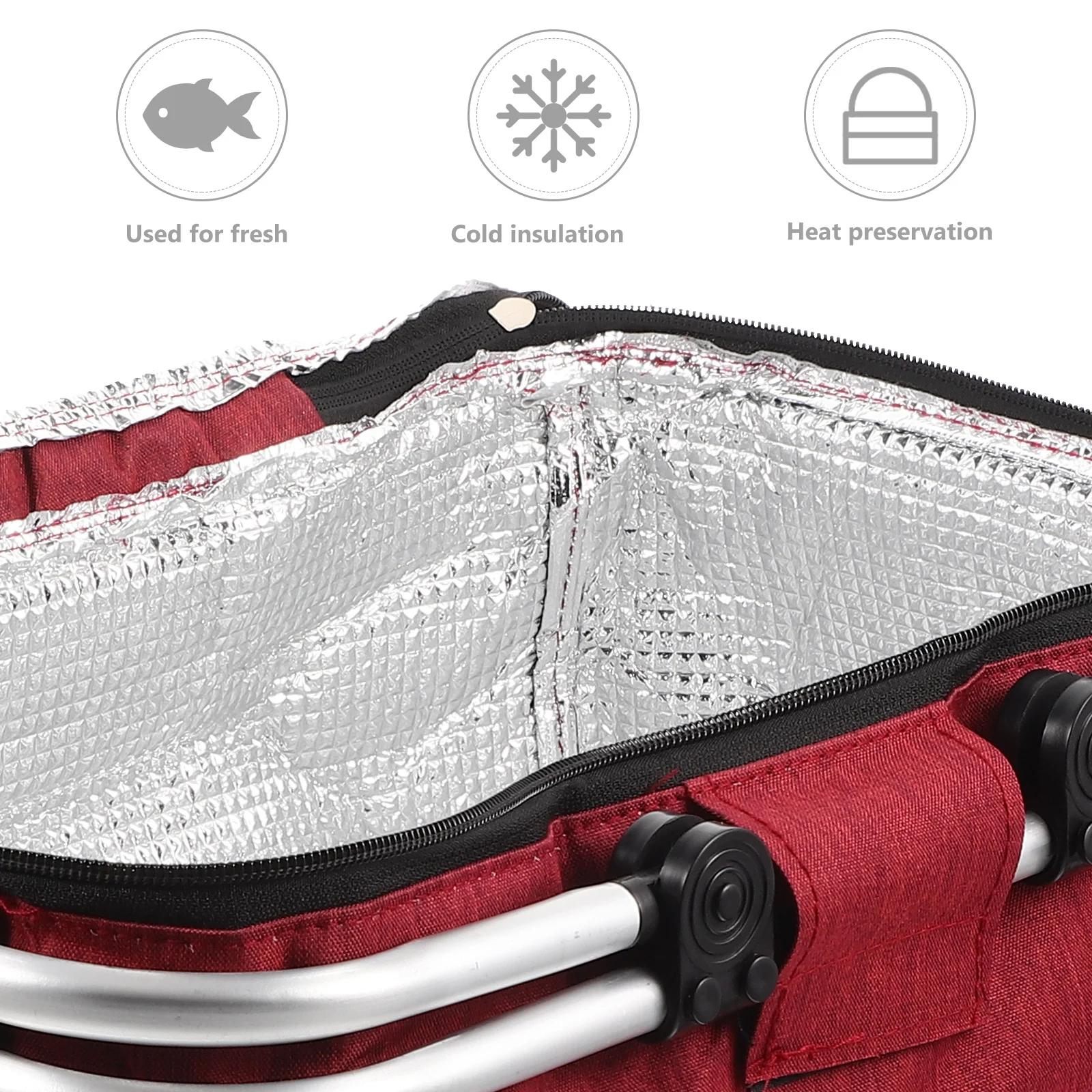 

18L Portable Picnic Basket Insulated Lunch Bag Thermal Food Container for Camping Outdoor Travel Reusable Bento Tote