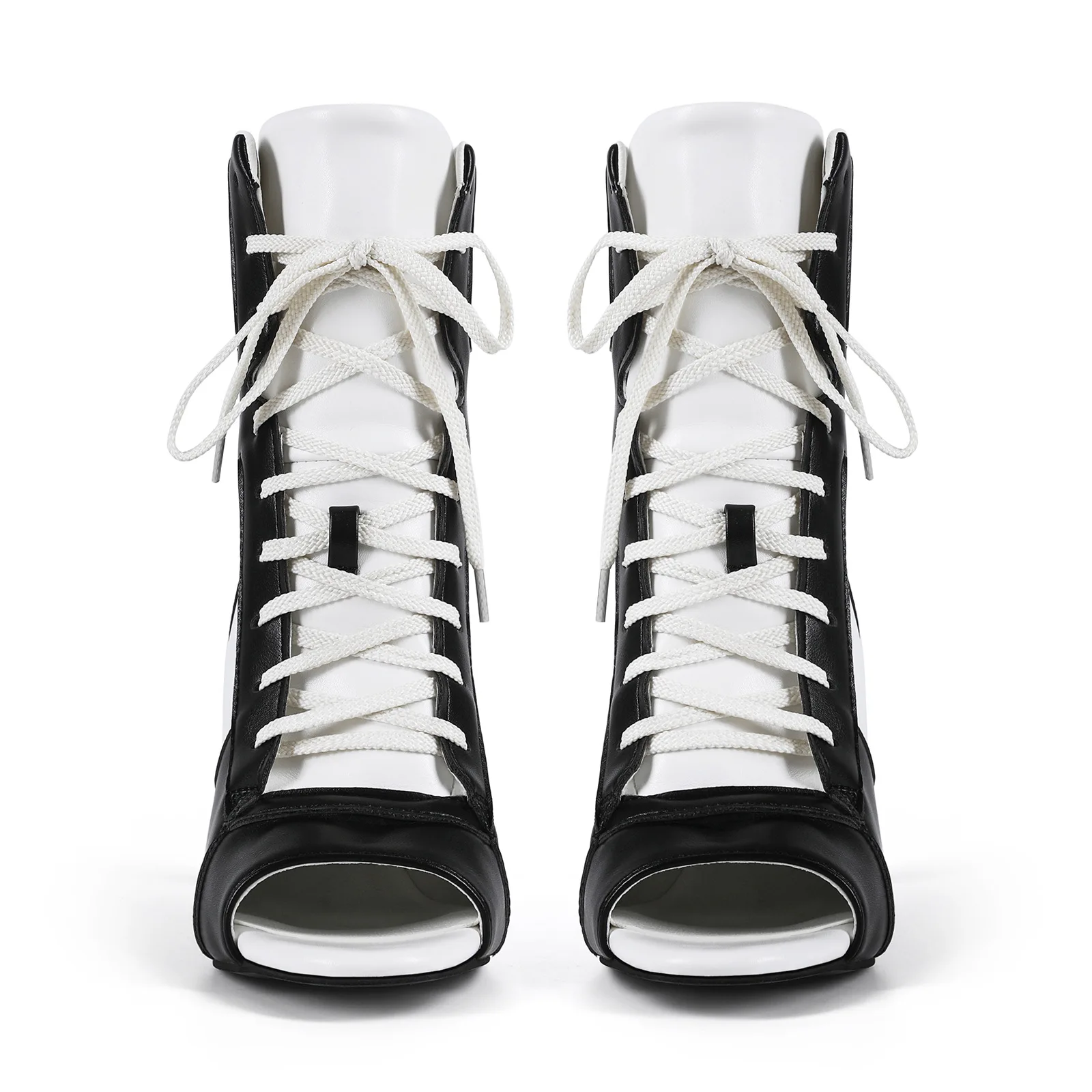 MKKHOU Fashion Short Boots Women New High Quality Handmade Custom Fish Mouth Boots Sports Style Strap High Heels Sandals Boots