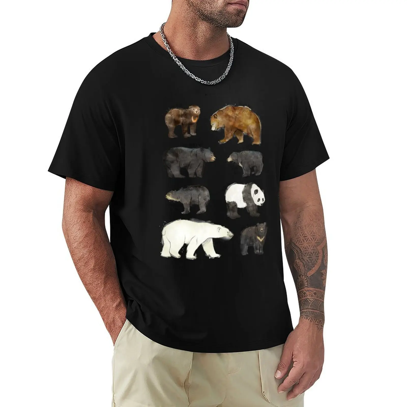 

Bears T-Shirt cheap stuff anime figures gifts for boyfriend plain black t shirts men