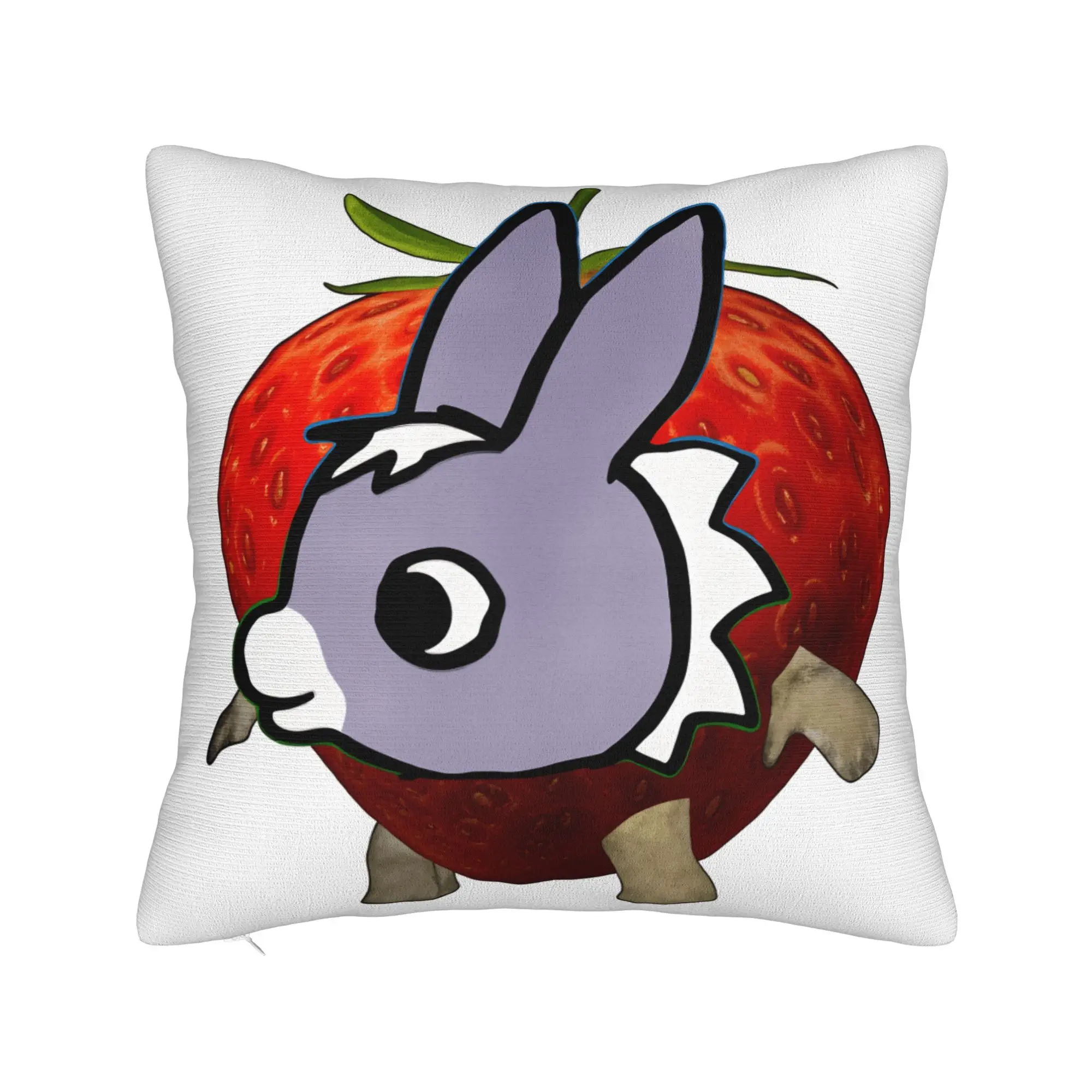 T-Trotro Cartoon Strawberry meme Pillow Case  Soft Pillow Cover Funny Pillowcases For Living Room Sofa