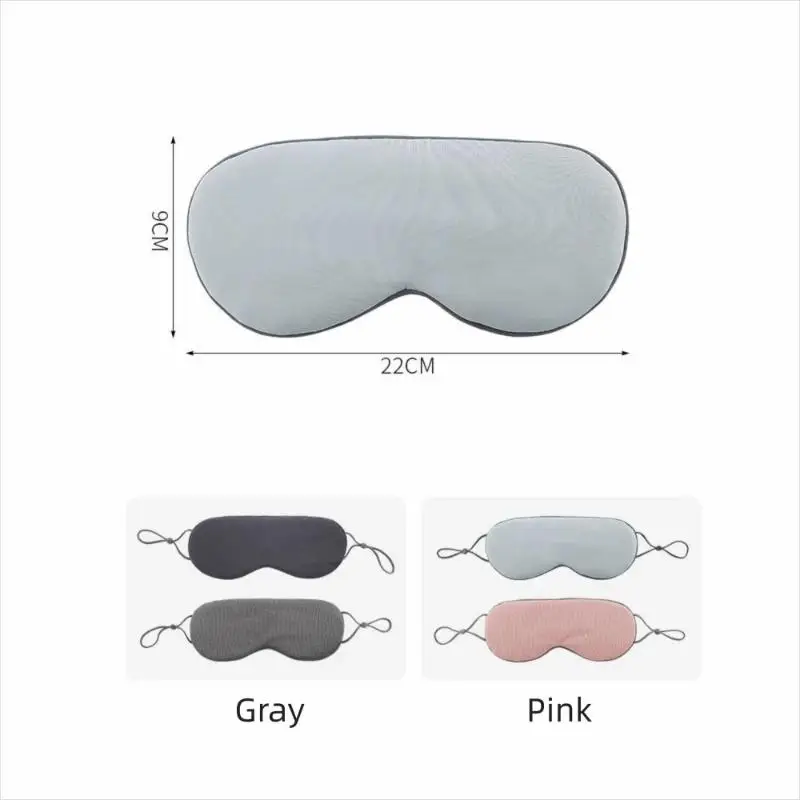 2026 NEW 1PC Breathable Ice Silk Eye Mask Adjustable Warm Cool Dual Use Light Blocking Sleep Mask Comfort For Travel Nap Bedroom view 6