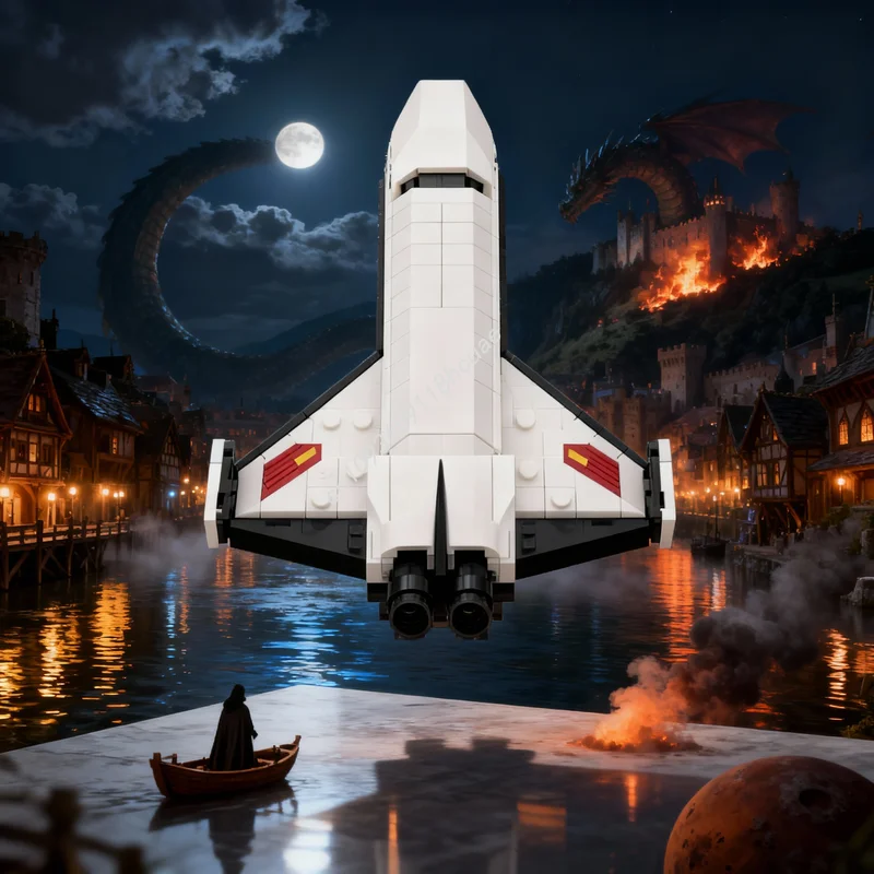 

207 деталей MOC Миссия по сбору атмосферных образцов с Венеры, космическая модель, конструктор, рождественский подарок, развивающая игрушка, строительные блоки