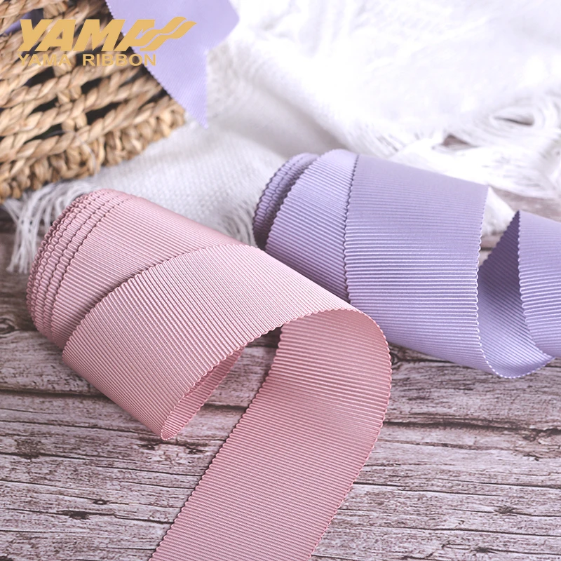 YAMA Polyester Ribbons for Wedding Crafts, Hand Made Ribbon, DIY Gift, 100Yards/Roll, 25mm, 38mm