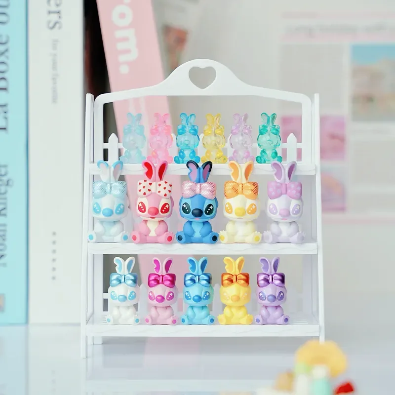 

Stitch Mini Cosbi слепая коробка Kawaii милая мини-фигурка фасоли слепая сумка декор стола модный подарок для девочек игрушка коллекционные игрушки