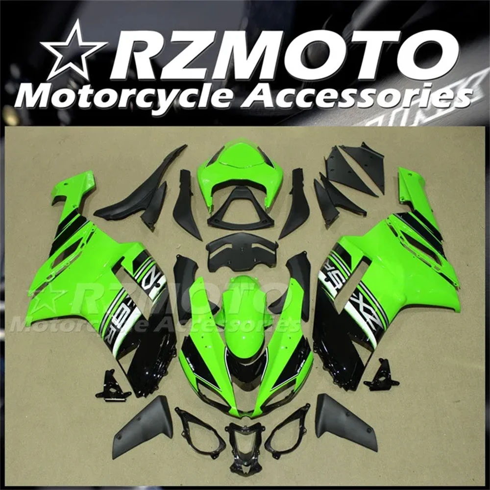 

Комплект обтекателей из АБС-пластика, 4 подарка, подходит для KAWASAKI ZX-6R ZX6R 636 2007 2008 07 08, кузов под заказ, зеленый