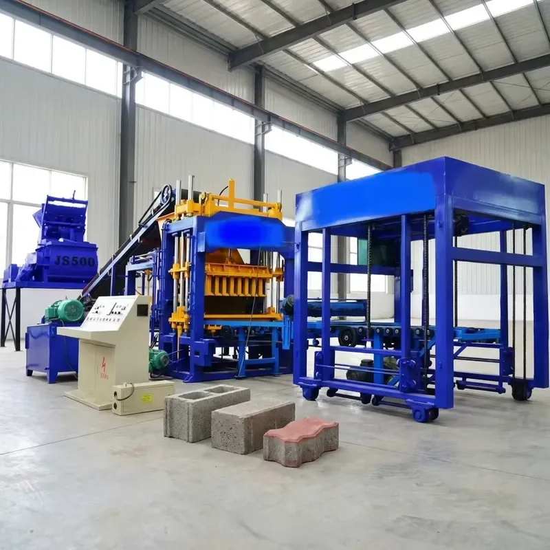QT5-15 PLC Controlled Automatic Hydraulic Concrete Block Making Machine Gearbox-Multi-Type Easy Operation ISO 9001&CE
