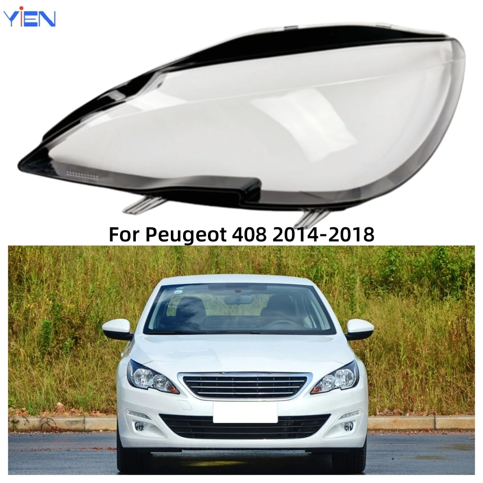 For Peugeot 408 2014 2015 2016 2017 2018 Vehicle Accessories Polycarbonate High Gloss Fully Transparent Protective Case