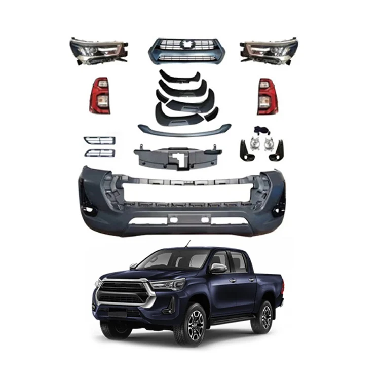 

Car Accessories 2016 To 2021 Hilux Revo Conversion Wide Body Kit For Revo Bumper Guard,Front Grill