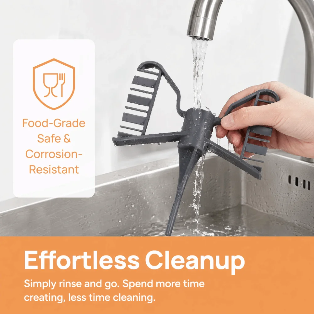 Easy Clean Blender Stirring Rod Easy Install Plastic Blender Mixing Stick Bar Shape Gray for Vorwek TM21