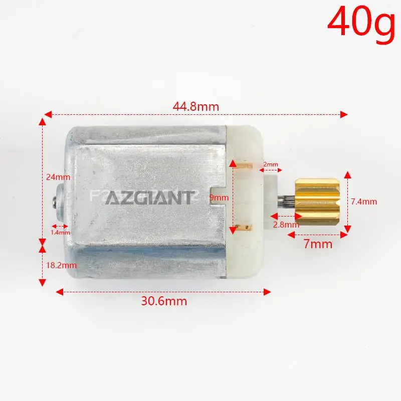 AZGIANT MIcro Motor 9T CW FC-280SC DC 12V Low Noise Anti-Rust for Car Lock Block &Toy DIY&Electric Tool Aftermarket Hot Sale