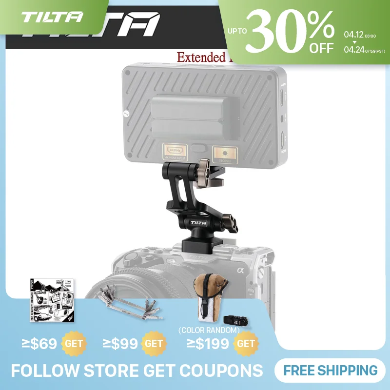 

Крепление для монитора TILTA Extended Pro (NATO) TA-EMM-NATO-B с аксессуарами для фотосъемки на рейке НАТО
