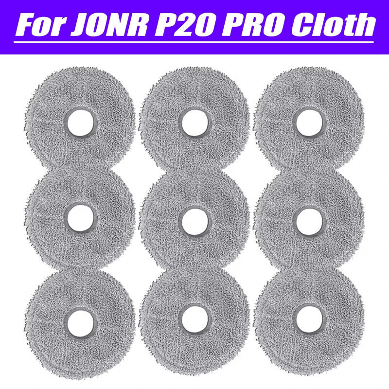 Para jonr p20 pro robô aspirador de pó peças reposição mop pano almofada 1:1 2 peças 4 peças 6 peças 9 peças