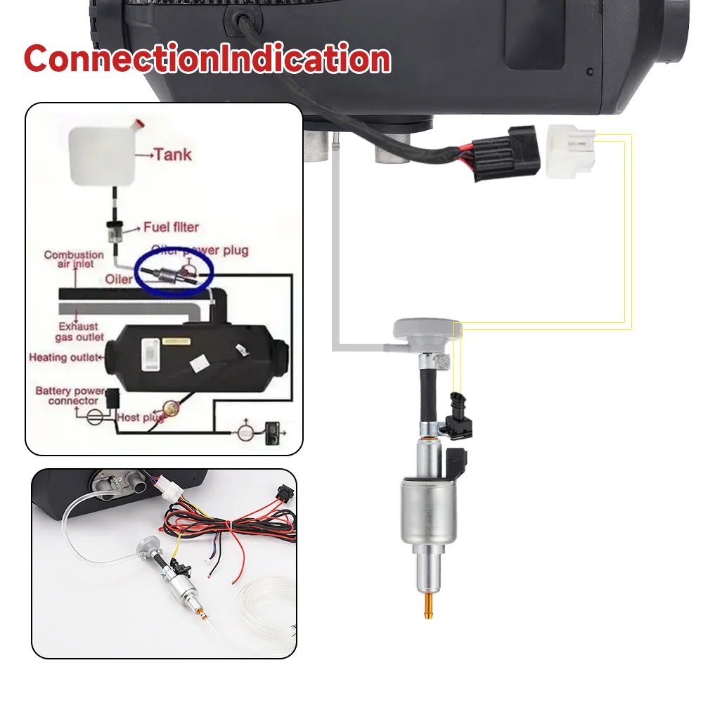 12V Universal Diesel Oil Pump Damper 22ml Air Diesel Parking China Heater Parts Heater Oil Pump for Webasto Eberspcher