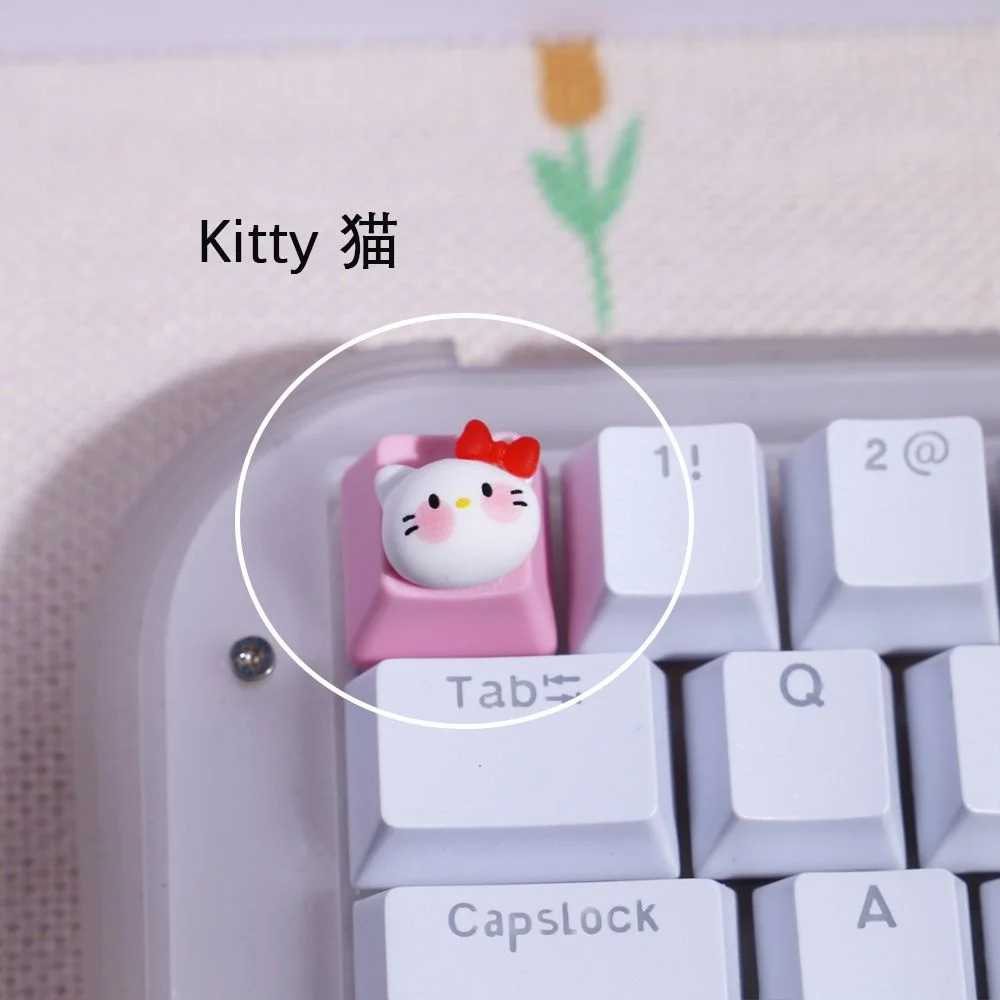 3D Cartoon Keycap Cute Kuromi Melody Single ESC Keycap for Cross Shaft Mechanical Keyboard