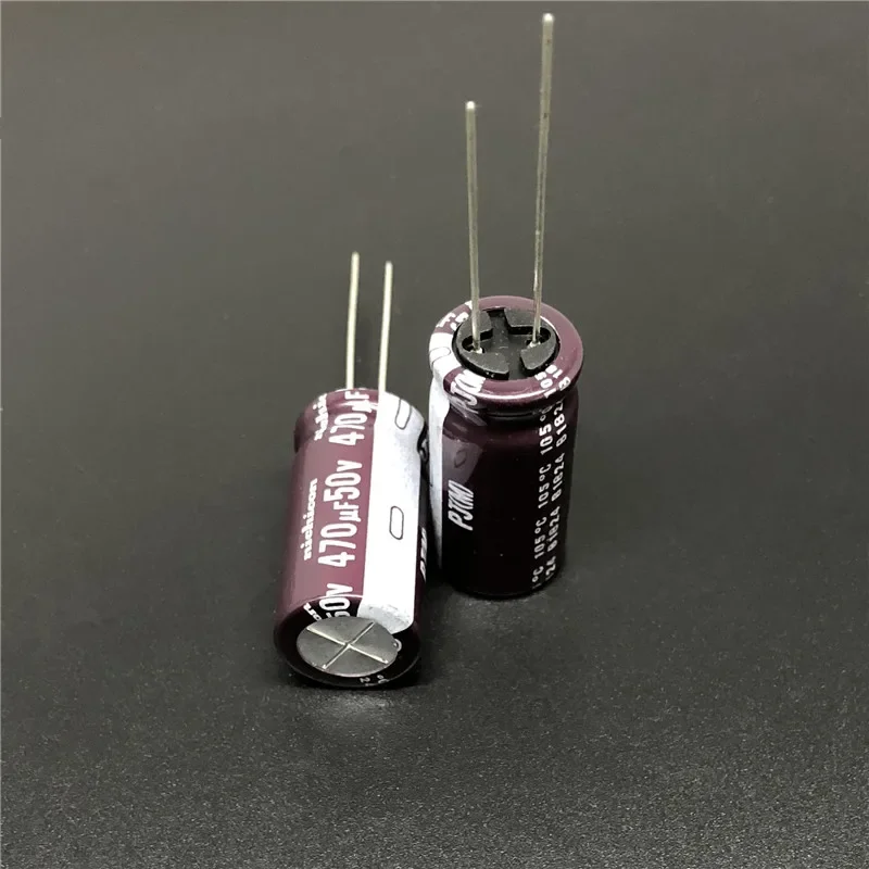 5pcs/50pcs 470 UF 50V NICHICON PJ Series 12.5x25 มม.50V470uF ความต้านทานต่ำยาว life อลูมิเนียม Electrolytic Capacitor