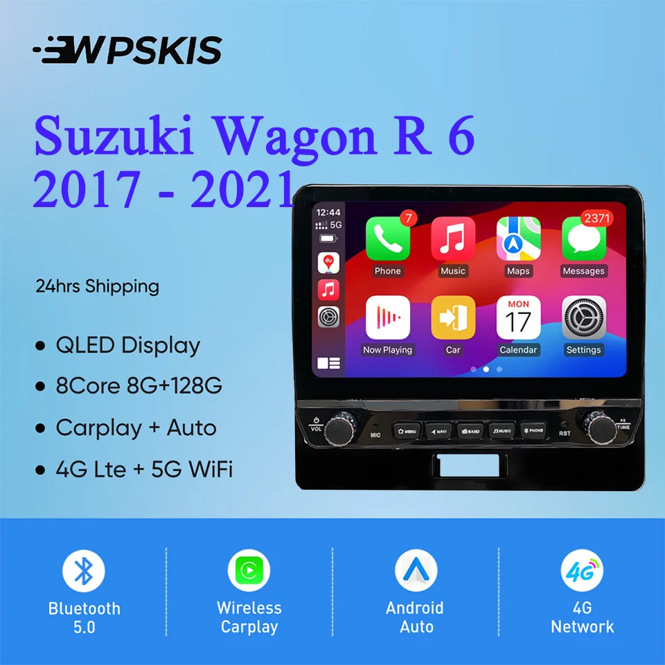 2Din Android 14 Autoradio Multimedia PC Tablet For Suzuki Wagon R 2017 - 2021 GPS DVD Video Music Player Car intelligent systems