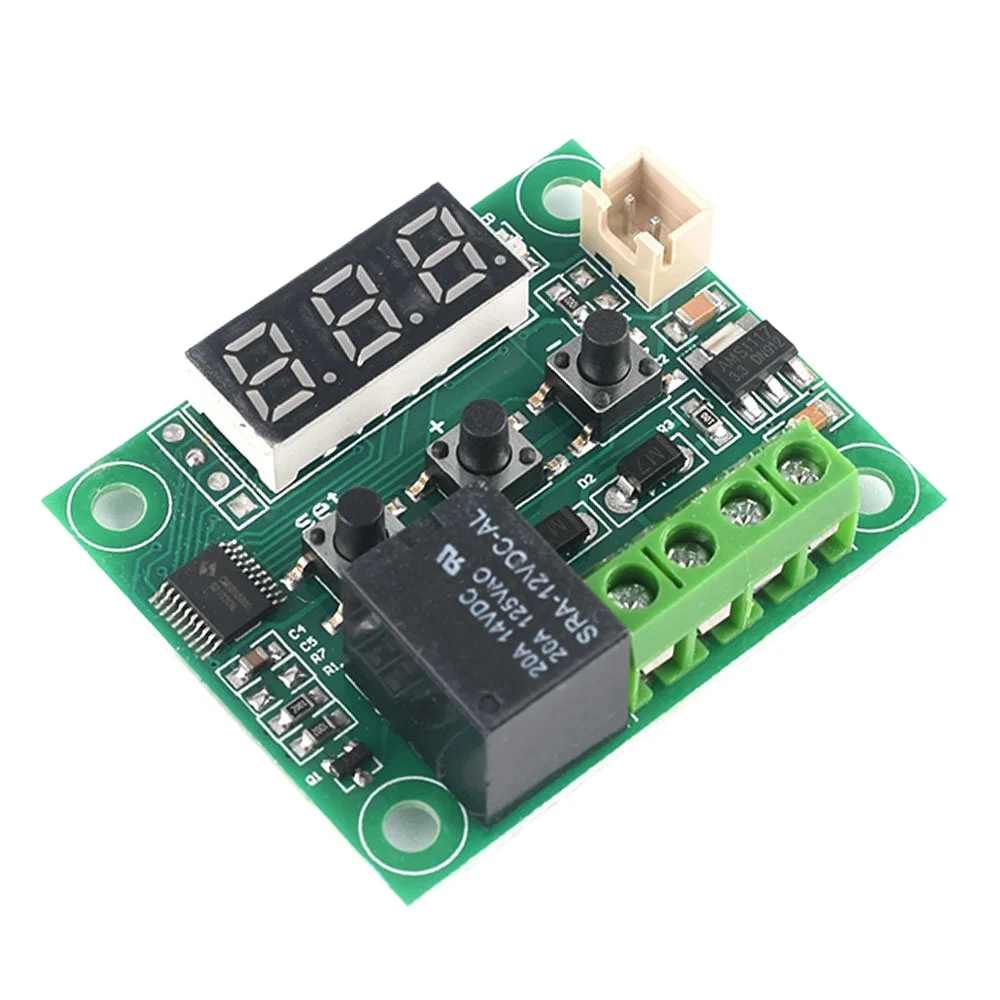 W1209 -50-100C DC 12V RED Digital temperature controllear thermostat temperature control thermostat switch plate W1209 case 1209