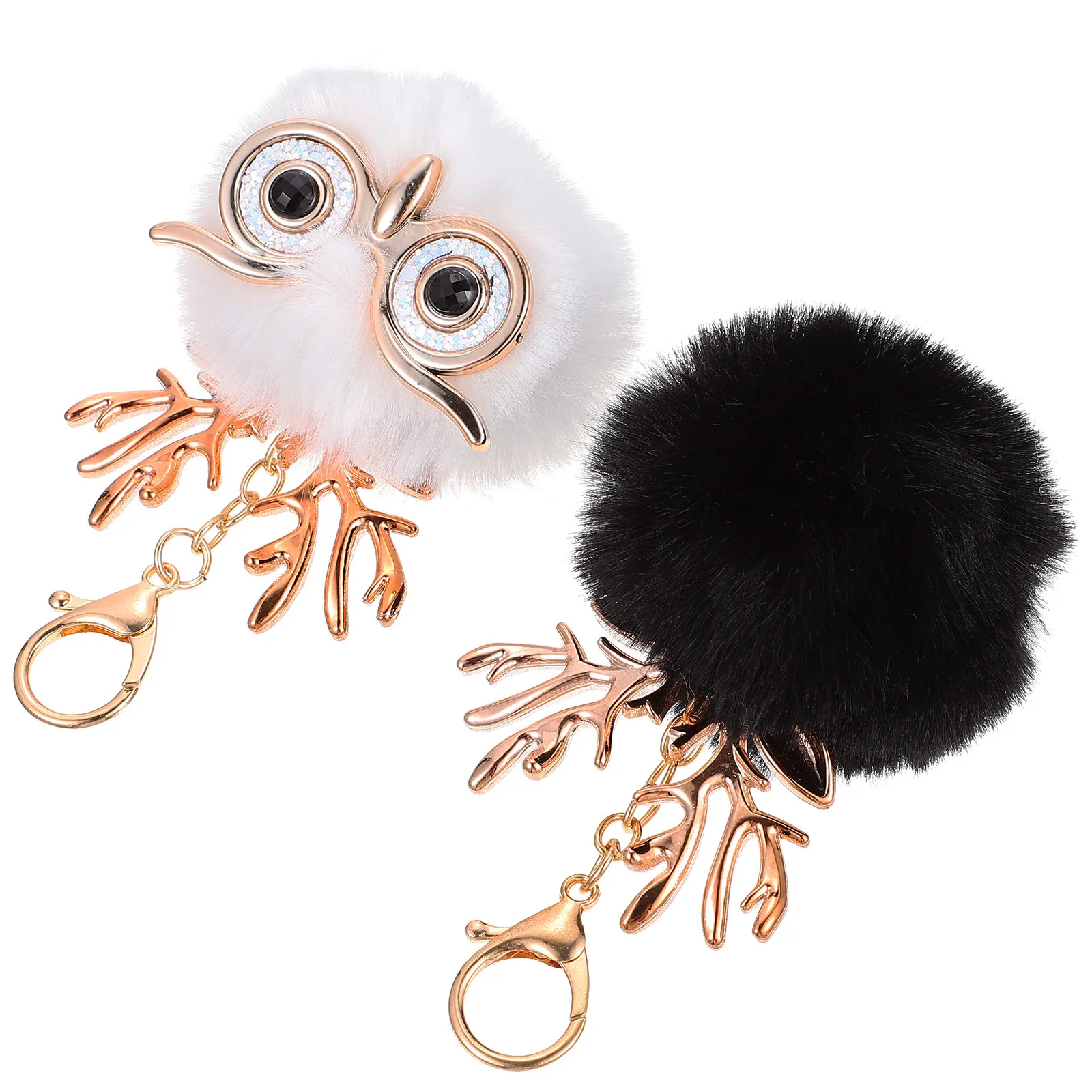 

2 шт. милых брелоков-подвесок в виде животных из мягкого материала, креативный дизайн, для повседневного использования, очаровательный брелок ручной работы, идеальный подарок на день рождения