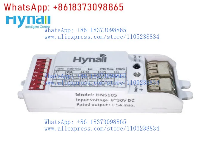 HNS105 Microwave Motion Sensor with IP20 Connection Switch Constant Voltage Light Emitting Diode Driver