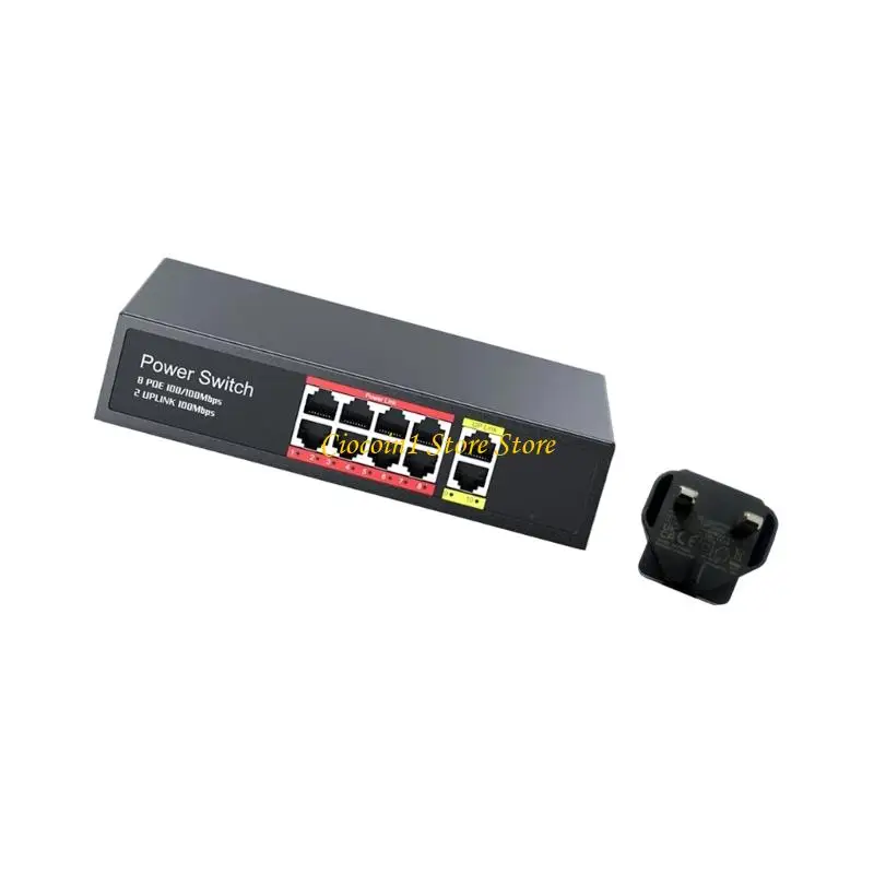 A3PC إيثرنت سريع 8 منافذ 48 فولت تبديل عالمي توافق الكاميرا غلاف معدني لتكامل الشبكات بسلاسة #4