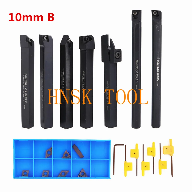 NEW 10mm 12mm 16mm Shank Lathe Turning Tool Holder Boring Bar Lathe Tool Lathe Cutter CNC Metal Turning Rod Holders And Inserts