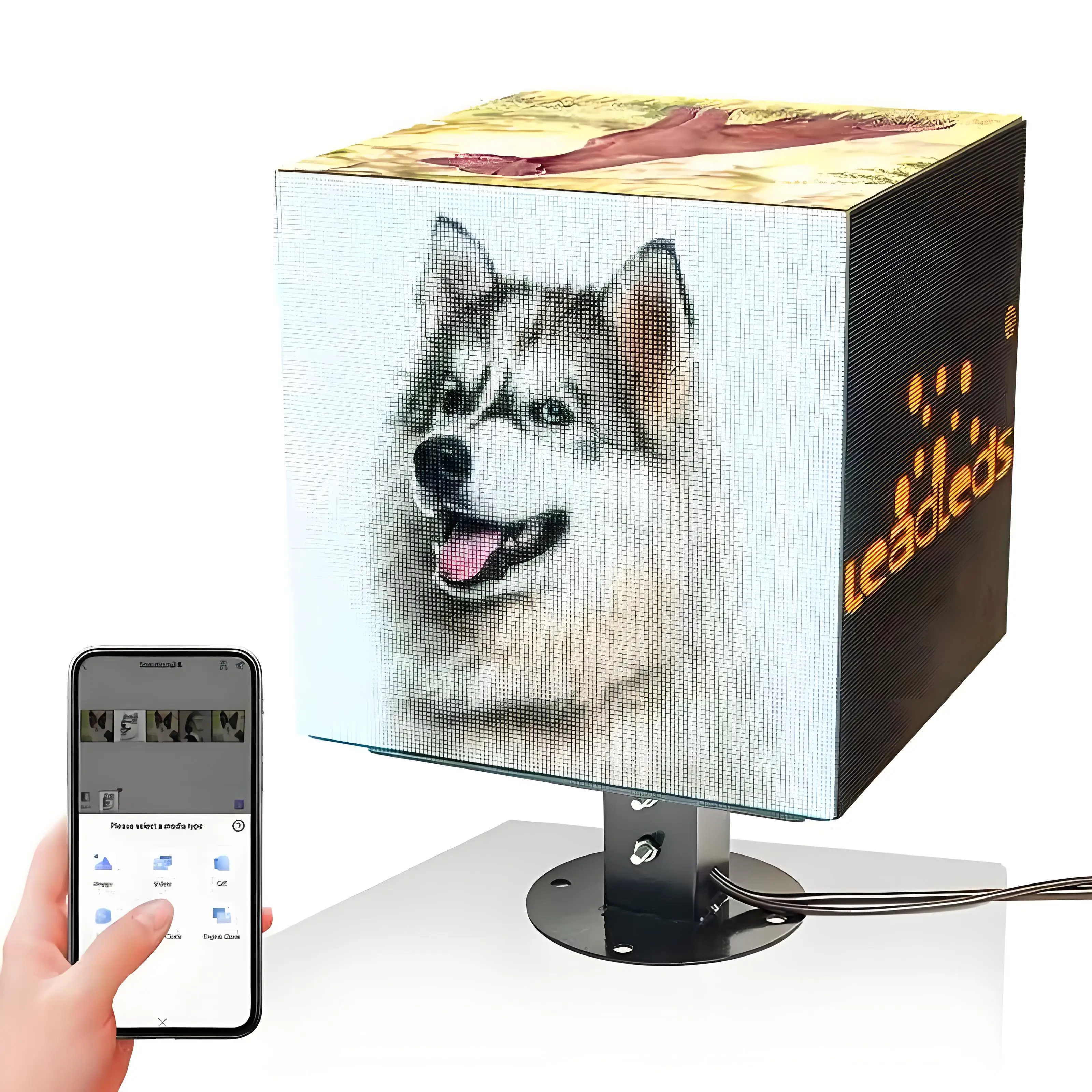 High Definition P2.604 Indoor Advertising Cube LED Display Screen Customizable Sizes
