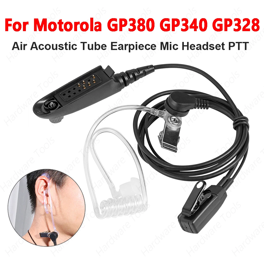 Security Air Acoustic Tube Earpiece Mic PTT Earphone For Motorola GP380 GP340 GP328 GP680 For Motorola HT MTX PRO MTP PTX Series